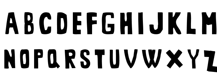 MiddleMan-Regular Font LOWERCASE