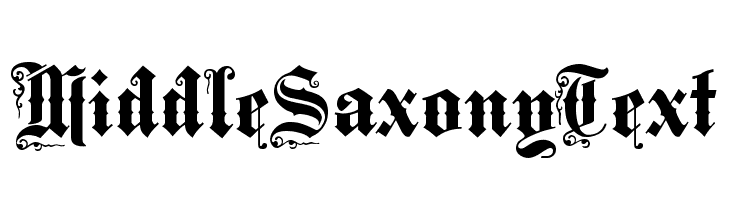MiddleSaxonyText  免费字体下载