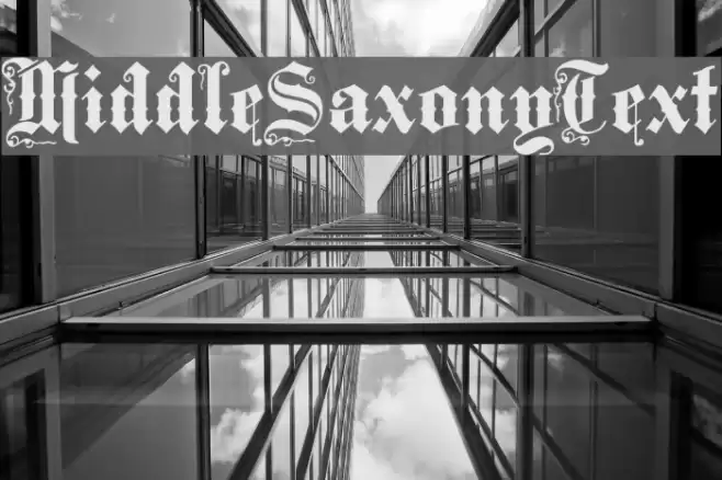 MiddleSaxonyText Font examples