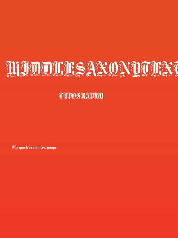 MiddleSaxonyText Poster
