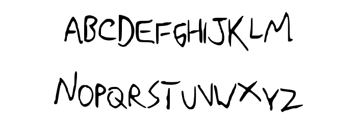 MiddleSchoolCrushNBP Font LOWERCASE