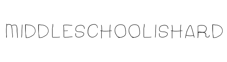 MiddleSchoolIsHard  नि: शुल्क फ़ॉन्ट्स डाउनलोड