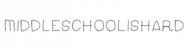 MiddleSchoolIsHard  les polices de caractères gratuit tlcharger