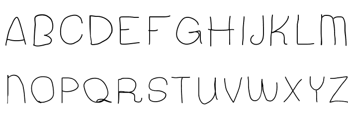 MiddleSchoolIsHard Font LOWERCASE