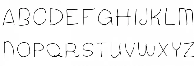 MiddleSchoolIsHard Font LOWERCASE