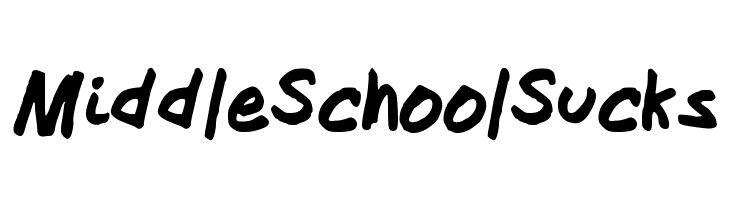 MiddleSchoolSucks  नि: शुल्क फ़ॉन्ट्स डाउनलोड