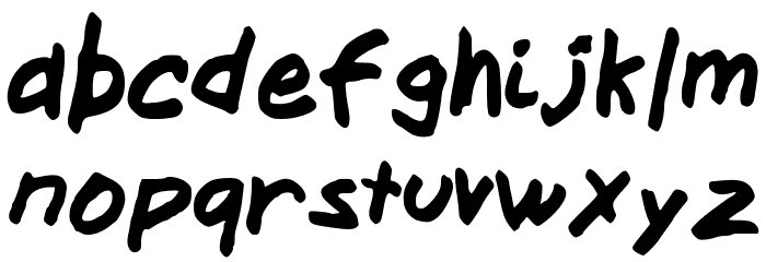 MiddleSchoolSucks Font LOWERCASE