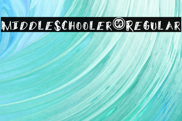 MiddleSchooler-Regular Font examples