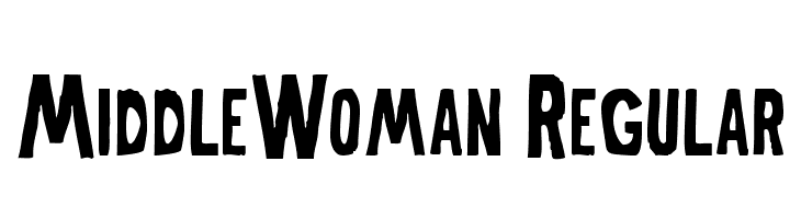 MiddleWoman-Regular Font