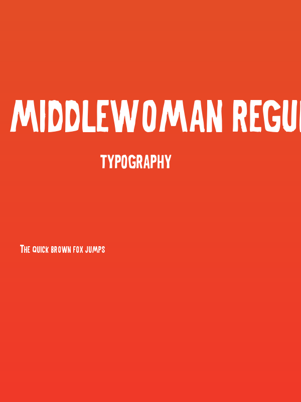 MiddleWoman-Regular Poster