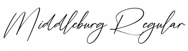 Middleburg Regular Font