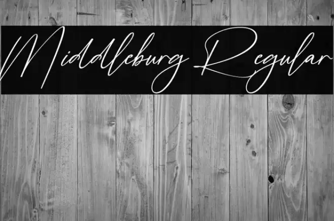 Middleburg Regular Font examples