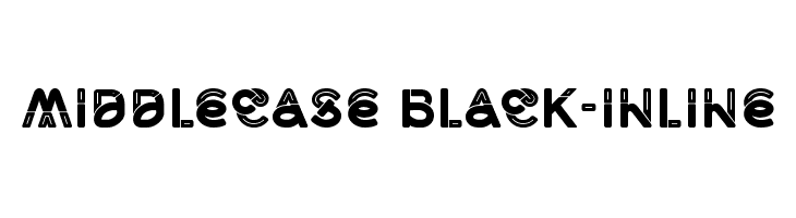 Middlecase Black-Inline  नि: शुल्क फ़ॉन्ट्स डाउनलोड