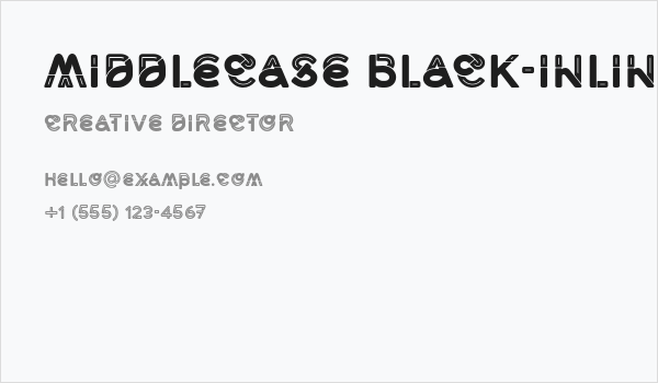 Middlecase Black-Inline Business Card