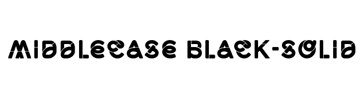 Middlecase Black-Solid  baixar fontes gratis
