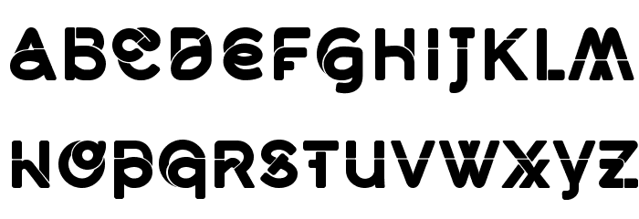 Middlecase Black-Solid Font LOWERCASE
