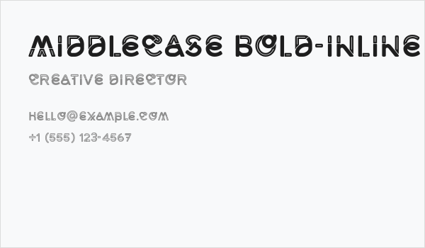 Middlecase Bold-Inline Business Card