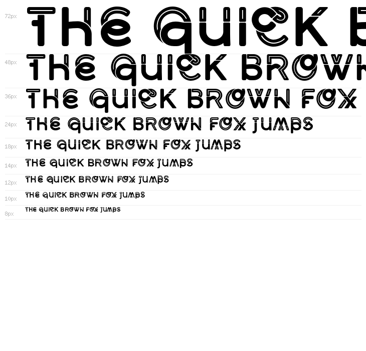 Middlecase Bold-Inline Waterfall