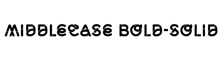 Middlecase Bold-Solid  Скачать бесплатные шрифты