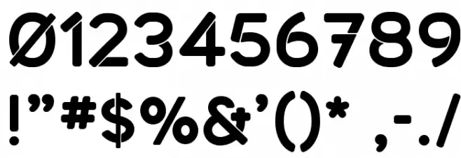 Middlecase Bold-Solid Font OTHER CHARS