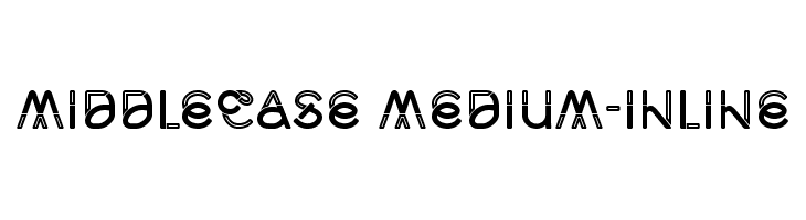 Middlecase Medium-Inline  नि: शुल्क फ़ॉन्ट्स डाउनलोड