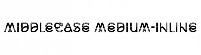 Middlecase Medium-Inline  Free Fonts Download