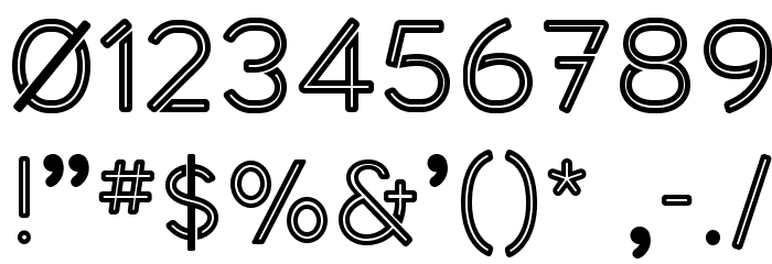 Middlecase Medium-Inline Font OTHER CHARS