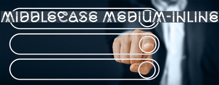 Middlecase Medium-Inline Font examples