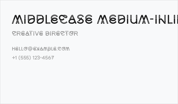 Middlecase Medium-Inline Business Card