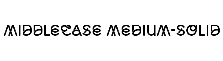 Middlecase Medium-Solid Font
