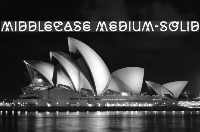 Middlecase Medium-Solid Font examples