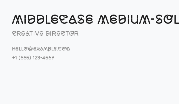 Middlecase Medium-Solid Business Card
