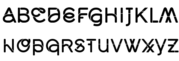Middlecase Medium-Solid Font LOWERCASE