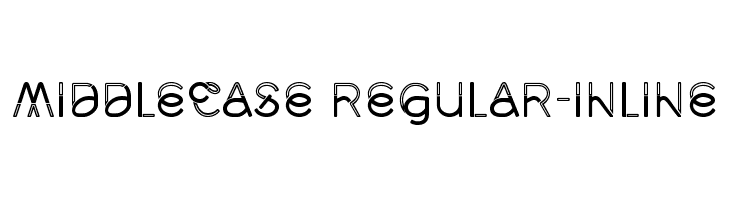 Middlecase Regular-Inline  フリーフォントのダウンロード