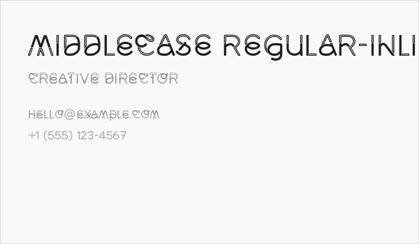 Middlecase Regular-Inline Business Card