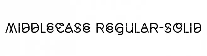 Middlecase Regular-Solid  baixar fontes gratis