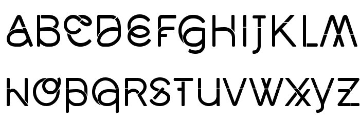 Middlecase Regular-Solid Font LOWERCASE