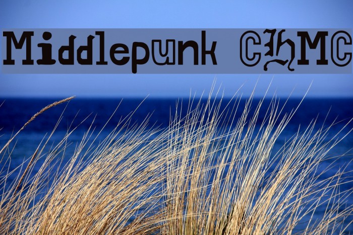 Middlepunk CHMC Font examples