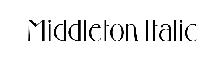 Middleton Italic  Free Fonts Download