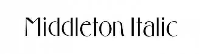 Middleton Italic  नि: शुल्क फ़ॉन्ट्स डाउनलोड