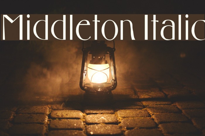 Middleton Italic Font examples