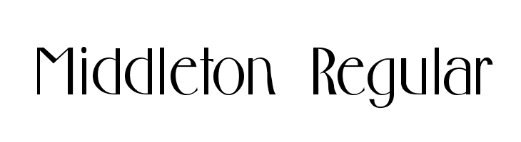 Middleton Regular  les polices de caractères gratuit tlcharger