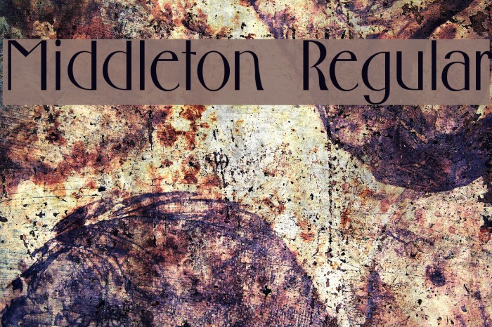 Middleton Regular Font examples