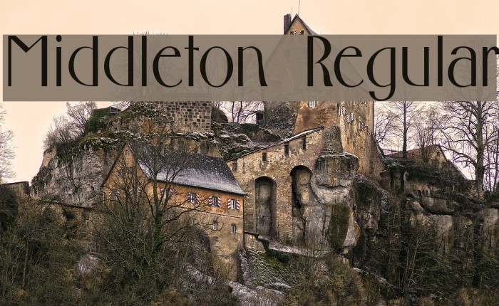 Middleton Regular Font examples