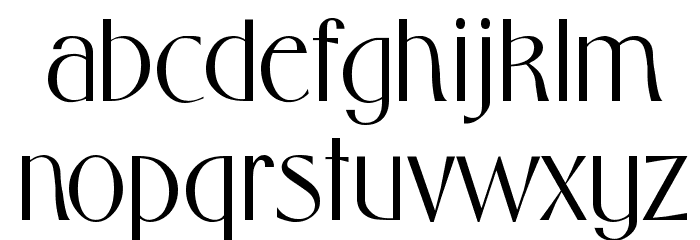 Middleton Regular Font LOWERCASE