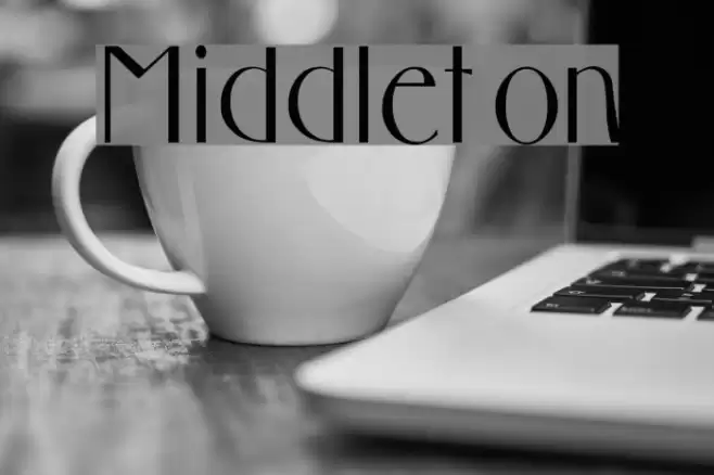 Middleton フォント examples