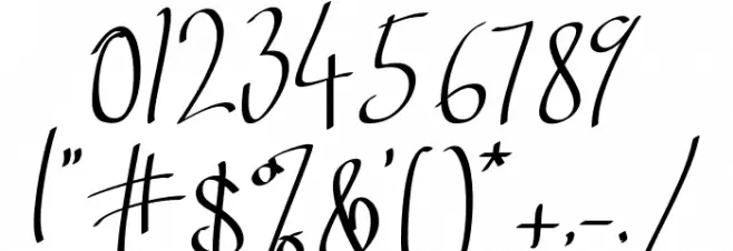 Middletown One_Regular Font OTHER CHARS