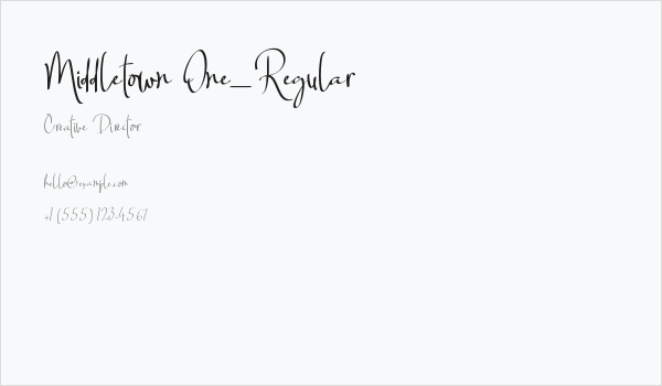 Middletown One_Regular Business Card