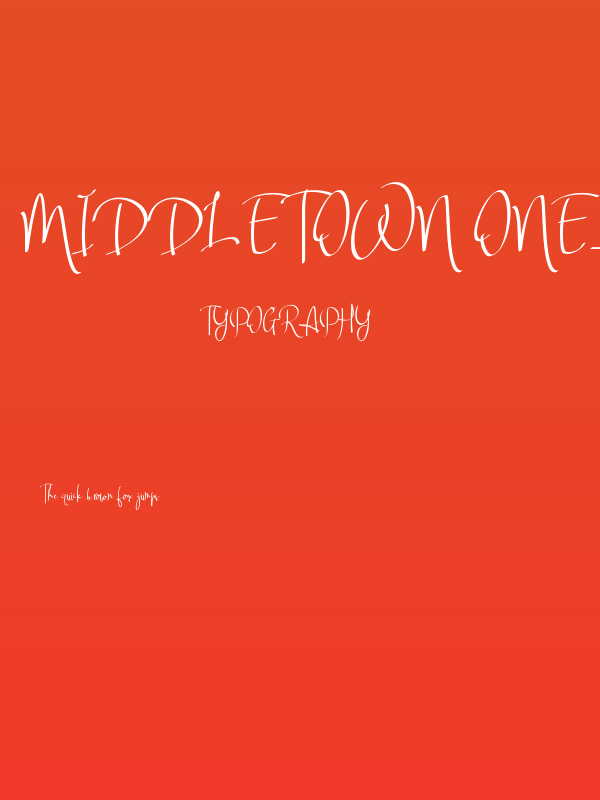 Middletown One_Regular Poster
