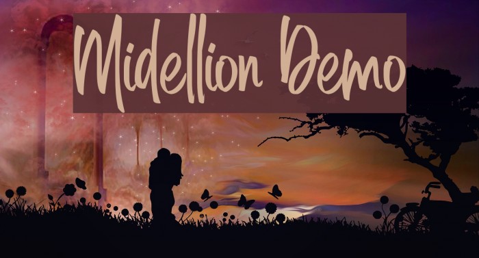 Midellion Demo Font examples